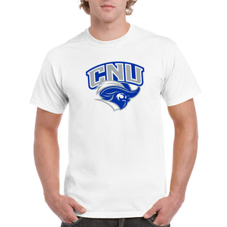 Christopher Newport University Captains Arch Logo Short Sleeve T-Shirt - White