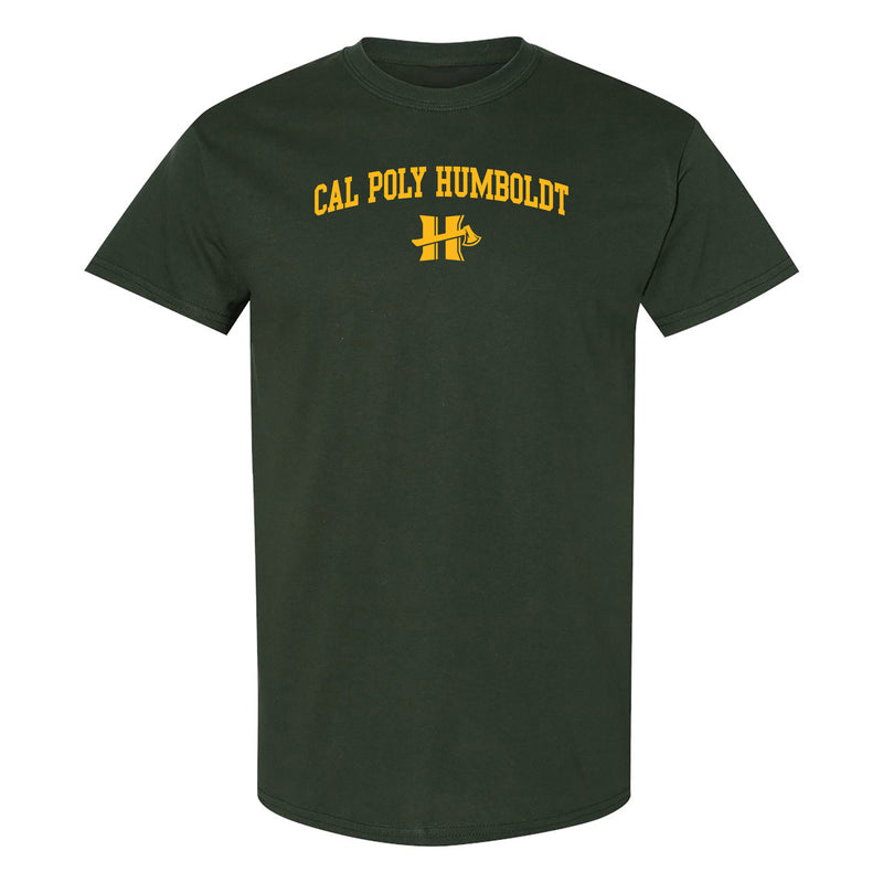 Cal Poly Humboldt Lumberjacks Arch Logo T Shirt - Forest