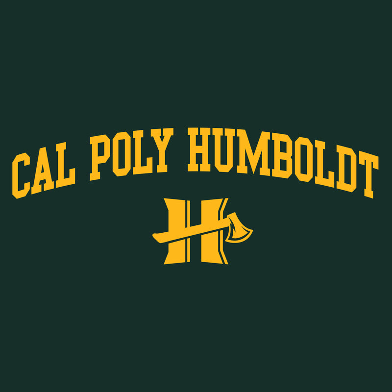 Cal Poly Humboldt Lumberjacks Arch Logo Women's T Shirt - Forest