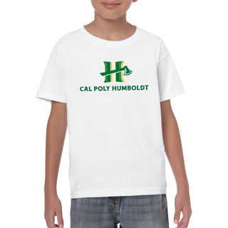 Cal Poly Humboldt Lumberjacks Primary Logo Youth T Shirt - White