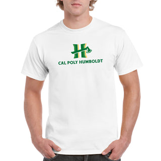 Cal Poly Humboldt Lumberjacks Primary Logo T Shirt - White