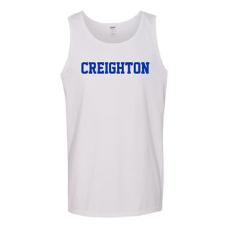 Creighton University Bluejays Basic Block Tank Top - White