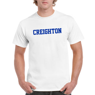 Creighton University Bluejays Basic Block Short Sleeve T Shirt - White