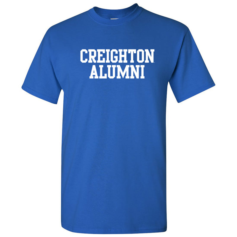 Creighton University Bluejays Basic Block Alumni Short Sleeve T Shirt - Royal