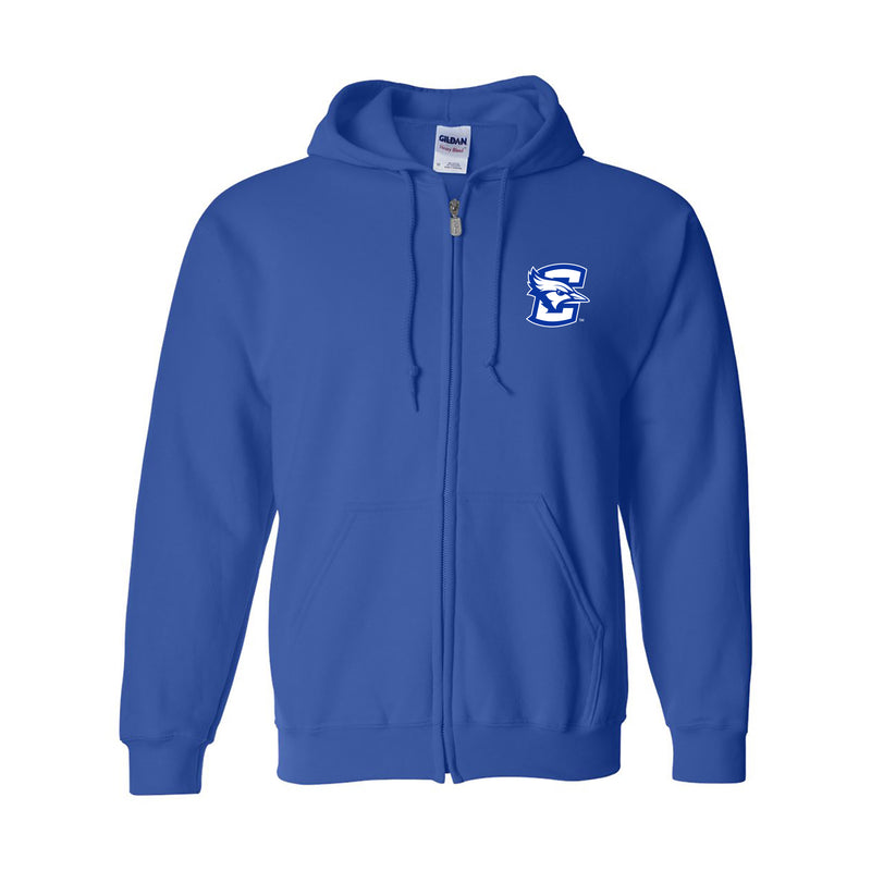 Creighton University Bluejays Primary Logo Full Zip Hoodie - Royal