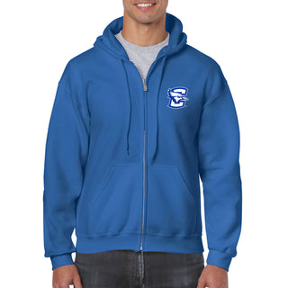 Creighton University Bluejays Primary Logo Full Zip Hoodie - Royal