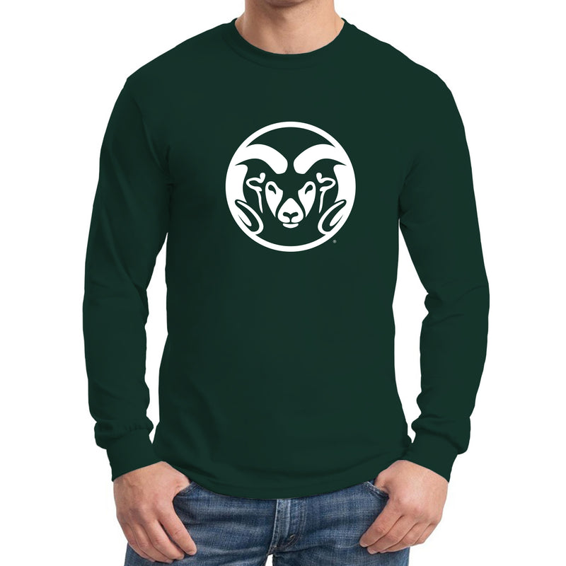 Colorado State University Rams Primary Logo Long Sleeve T Shirt - Forest