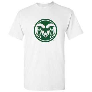 Colorado State University Rams Primary Logo Short Sleeve T Shirt - White