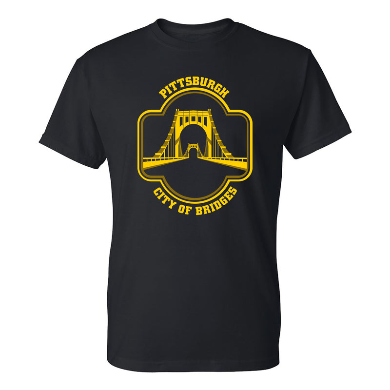 Pittsburgh City of Bridges - Hometown Pride T Shirt - Black