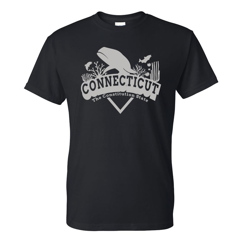 Connecticut Whale Arch T-Shirt - Black