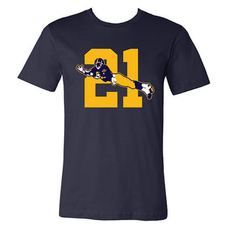 Desmond Howard Leap 21 Canvas Ringspun Cotton Tee - Navy