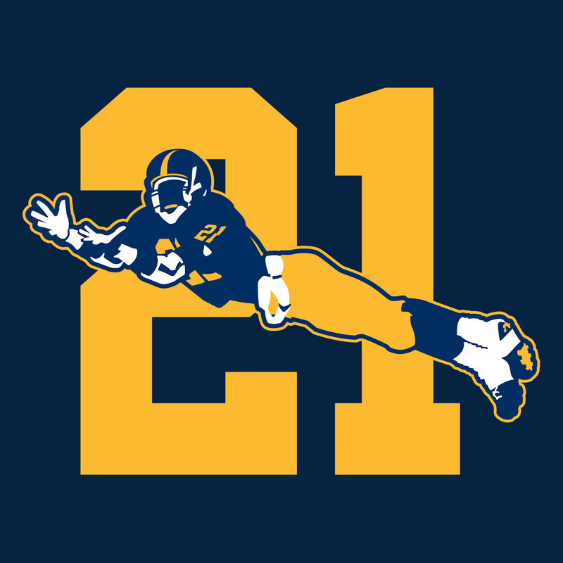 Desmond Howard Leap 21 Canvas Ringspun Cotton Tee - Navy