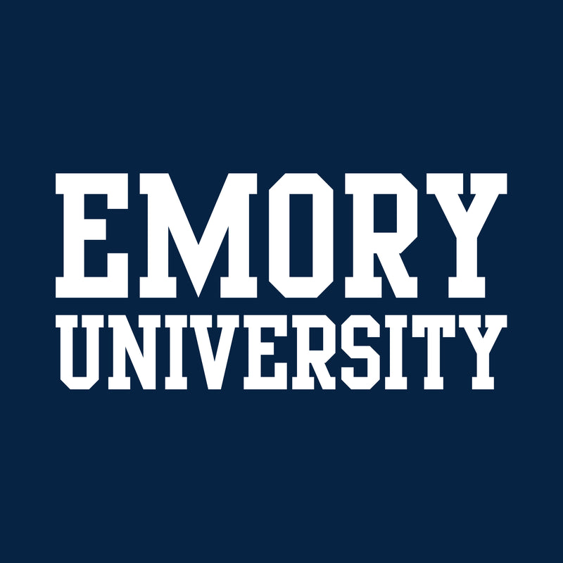 Emory University Eagles Basic Block Toddler Short Sleeve T Shirt - Navy