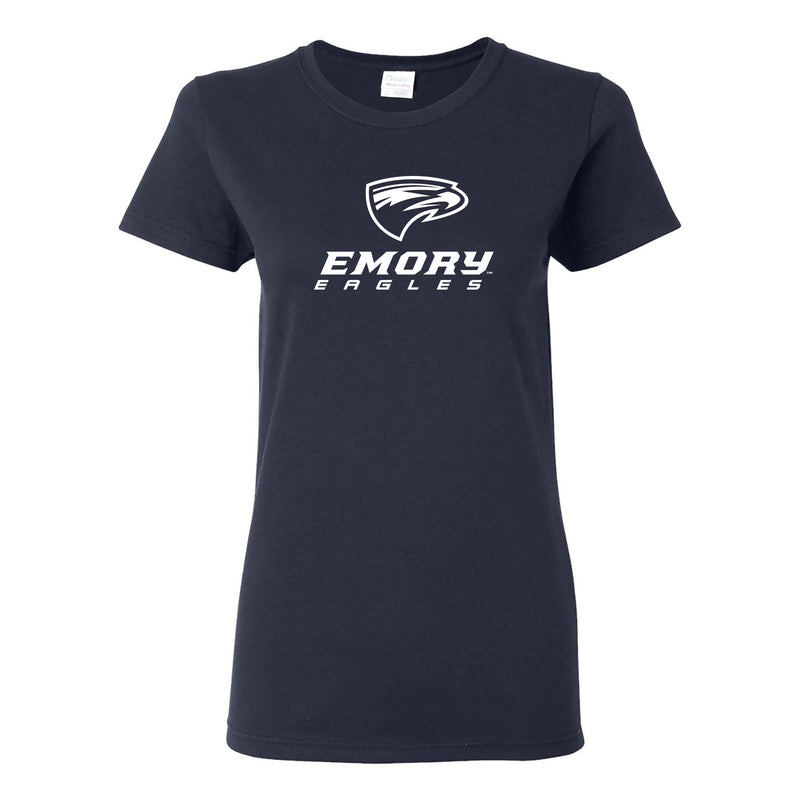 Emory University Eagles Primary Logo Women's Short Sleeve T Shirt - Navy