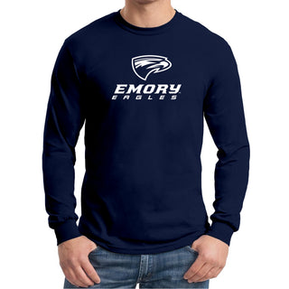 Emory University Eagles Primary Logo Long Sleeve T-Shirt - Navy