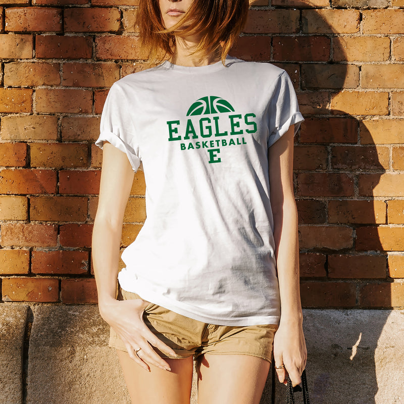 Eastern Michigan University Eagles Basketball Hype Short Sleeve T Shirt - White