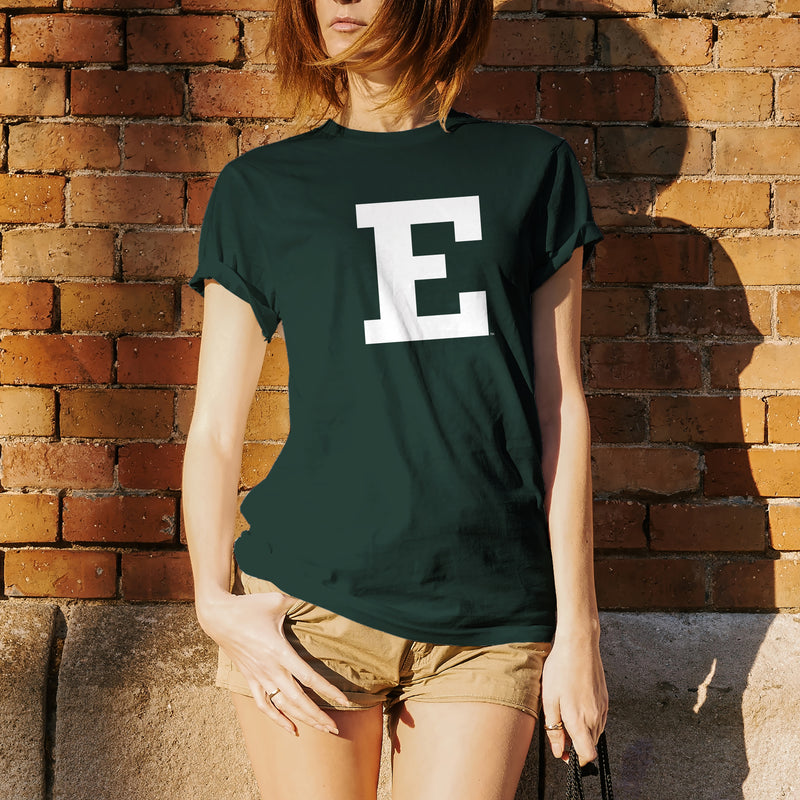 Eastern Michigan University Eagles Block E Short Sleeve T Shirt - Forest