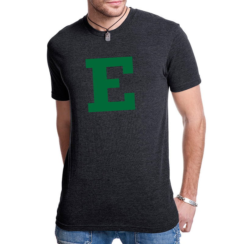 Eastern Michigan University Eagles Block E Next Level Short Sleeve T Shirt - Vintage Black