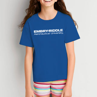 Embry-Riddle Aeronautical University Eagles Basic Block Youth T Shirt - Royal