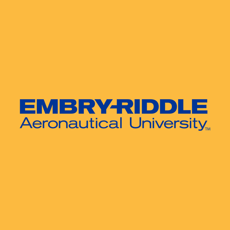 Embry-Riddle Aeronautical University Eagles Basic Block T Shirt - Gold