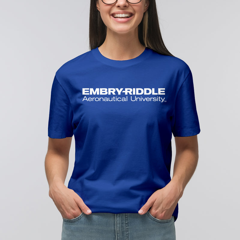 Embry-Riddle Aeronautical University Eagles Basic Block T Shirt - Royal