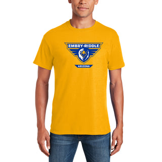 Embry-Riddle Aeronautical University Eagles Prescott Primary Logo T Shirt - Gold