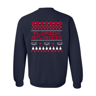 Florida Atlantic Holiday Sweater Crewneck - Navy