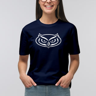 Florida Atlantic University Owls Primary Logo Short Sleeve T Shirt - Navy