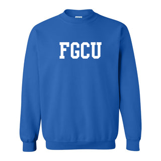 Florida Gulf Coast University Eagles Basic Block Crewneck - Royal