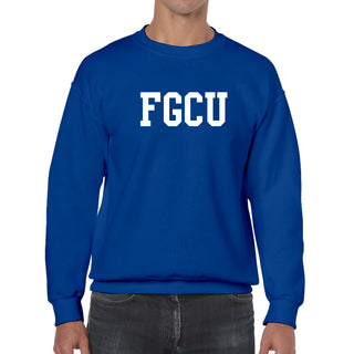 Florida Gulf Coast University Eagles Basic Block Crewneck - Royal