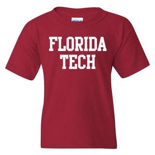 Florida Institute of Technology Panthers Basic Block Youth T Shirt - Cardinal