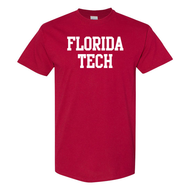 Florida Institute of Technology Panthers Basic Block Short Sleeve T Shirt - Cardinal