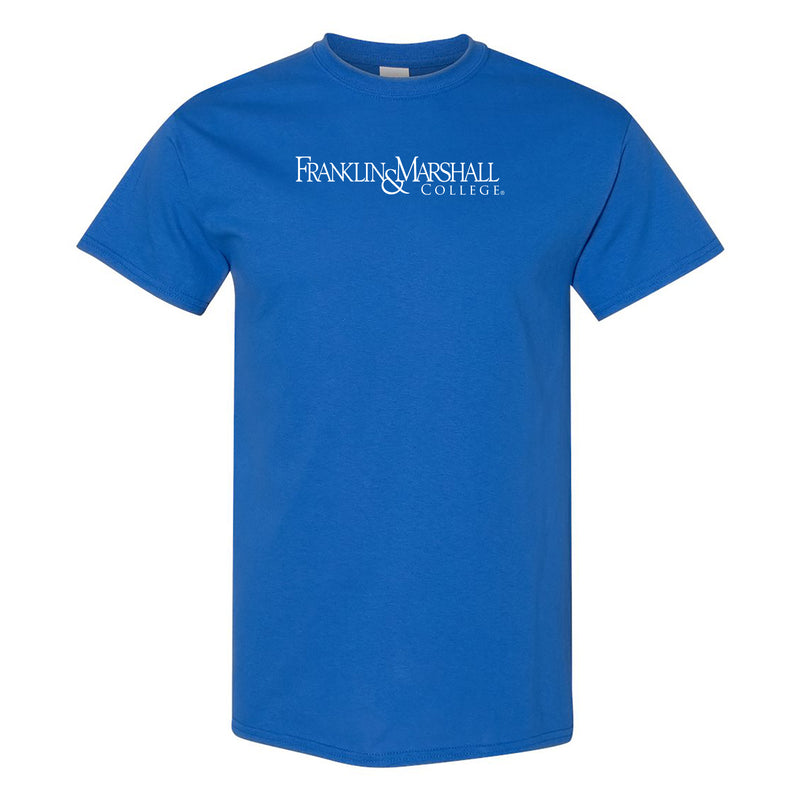 Franklin & Marshall College Diplomats Basic Block Short Sleeve T Shirt - Royal