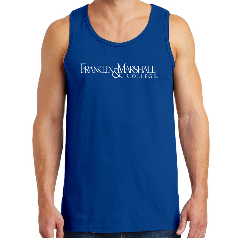 Franklin & Marshall College Diplomats Basic Block Tank Top - Royal