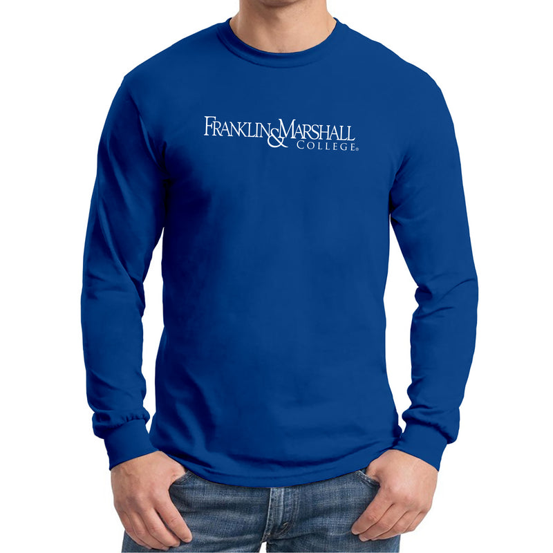 Franklin & Marshall College Diplomats Basic Block Long Sleeve T-Shirt  - Royal