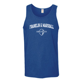 Franklin & Marshall College Diplomats Arch Logo Tank Top - Royal