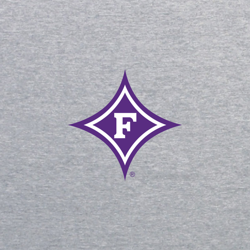 Furman Paladins Primary Logo Left Chest 1/4 Zip Sweatshirt - Athletic Heather
