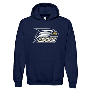 Georgia Southern University Eagles Primary Logo Cotton Hoodie - Navy