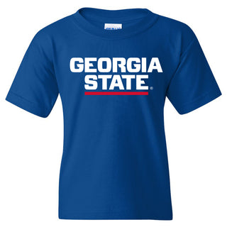 Georgia State University Panthers Basic Block Youth Short Sleeve T Shirt - Royal