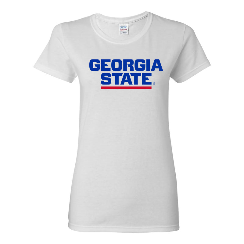 Georgia State Basic Block Women's T-Shirt - White