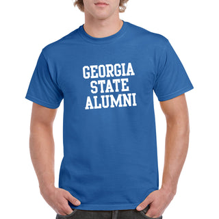 Georgia State University Panthers Alumni Basic Block Short Sleeve T Shirt - Royal