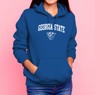 Georgia State University Panthers Arch Logo Heavy Blend Hoodie - Royal