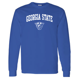 Georgia State University Panthers Arch Logo Long Sleeve T-Shirt - Royal