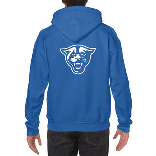 Georgia State University Panthers Front Back Print Heavy Blend Hoodie - Royal