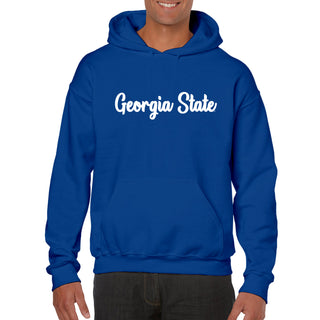 Georgia State University Panthers Basic Script Heavy Blend Hoodie - Royal