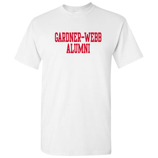 Gardner-Webb University Bulldogs Alumni Basic Block Cotton Short Sleeve T Shirt - White