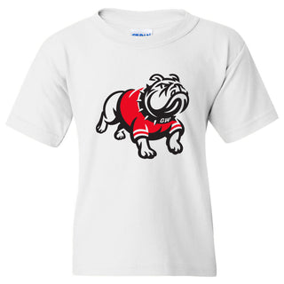 Gardner-Webb University Bulldogs Primary Logo Basic Cotton Short Sleeve Youth T Shirt - White