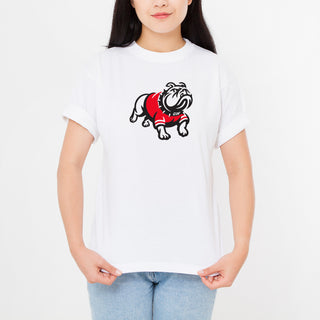 Gardner-Webb University Bulldogs Primary Logo Basic Cotton Short Sleeve T Shirt - White