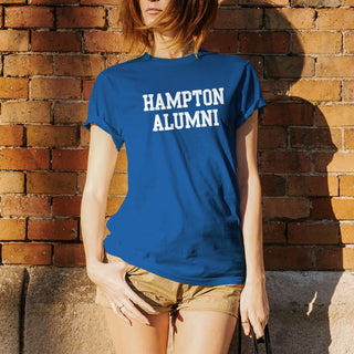 Hampton University Pirates Alumni Block Short Sleeve T Shirt - Royal