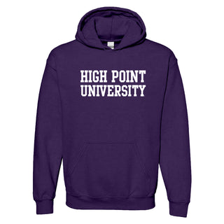 High Point University Panthers Basic Block Hoodie - Purple